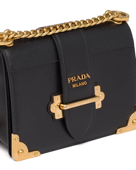 prada cahier box bag|Prada cahier shoulder bag black.